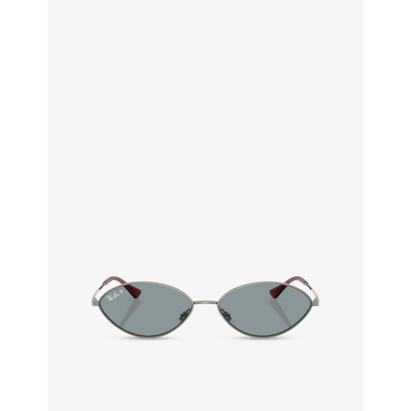 Ray-Ban RB3757 Kai oval metal sunglasses, UK version