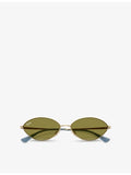 Ray-Ban RB3757 oval metal sunglasses, UK version