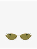 Ray-Ban RB3757 oval metal sunglasses, UK version