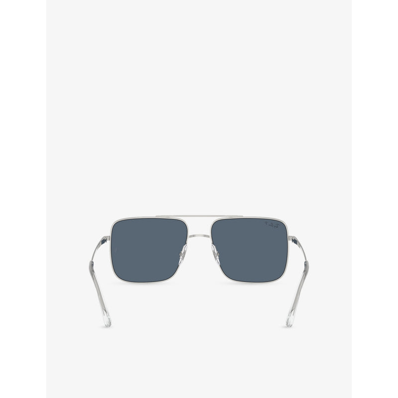 Ray-Ban RB3758 square-frame sunglasses 5.4cm lens width, imported from the UK