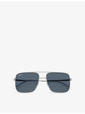 Ray-Ban RB3758 square-frame sunglasses 5.4cm lens width, imported from the UK