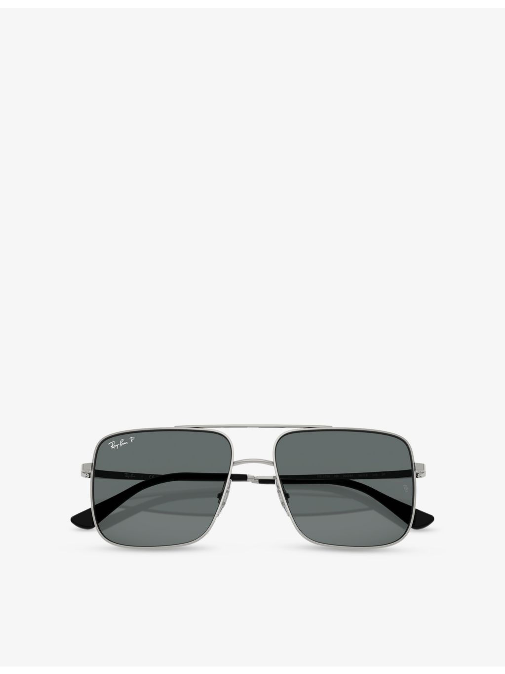 Ray-Ban RB3758 square-frame metal sunglasses (British brand)