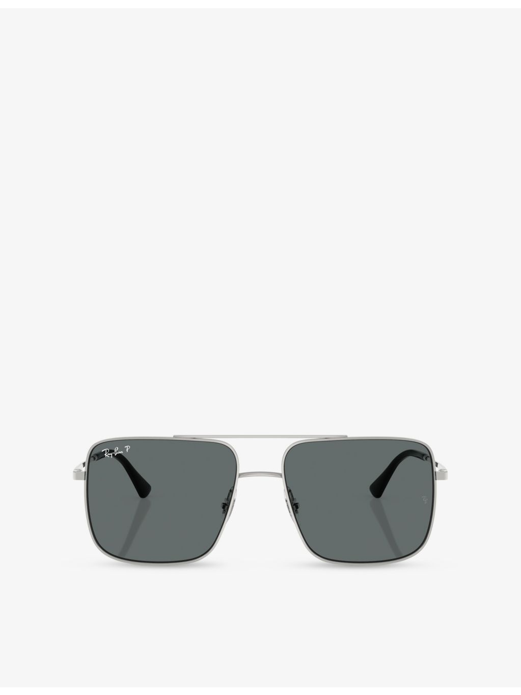 Ray-Ban RB3758 square-frame metal sunglasses (British brand)