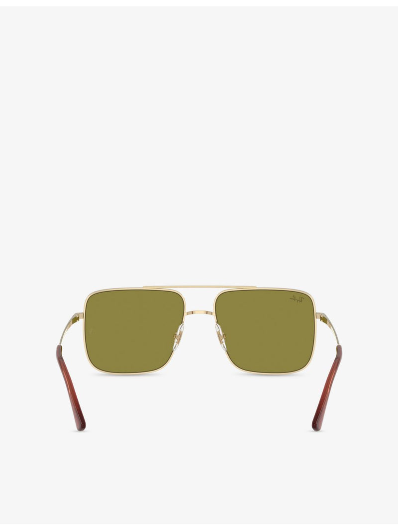 Ray-Ban RB3758 Ari square-frame metal sunglasses - British product