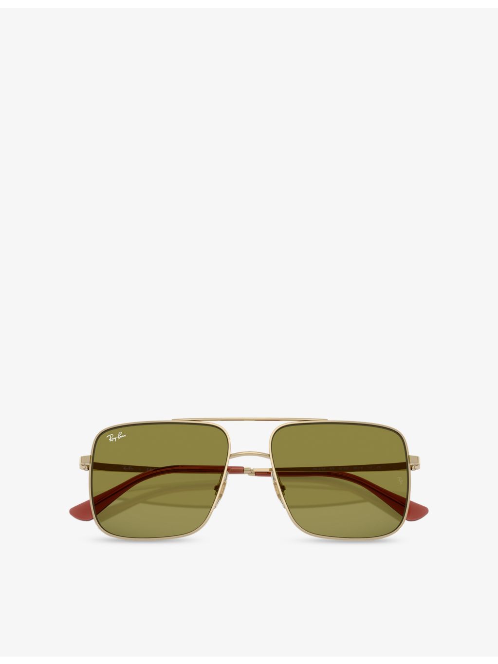 Ray-Ban RB3758 Ari square-frame metal sunglasses - British product