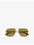 Ray-Ban RB3758 Ari square-frame metal sunglasses - British product