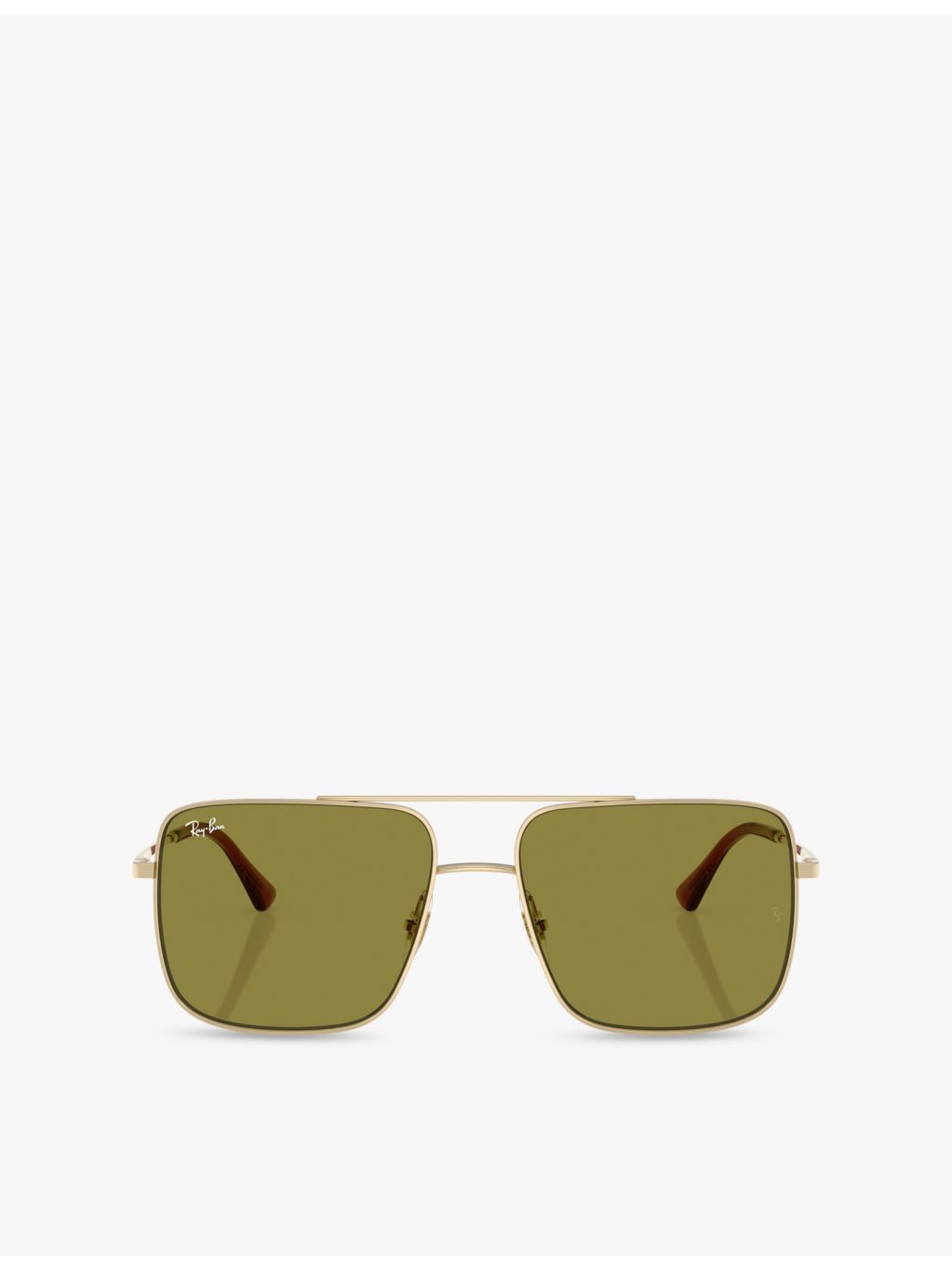 Ray-Ban RB3758 Ari square-frame metal sunglasses - British product