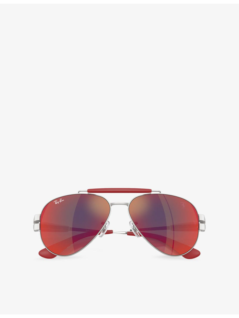 Ray-Ban Scuderia Ferrari aviator metal sunglasses, UK version