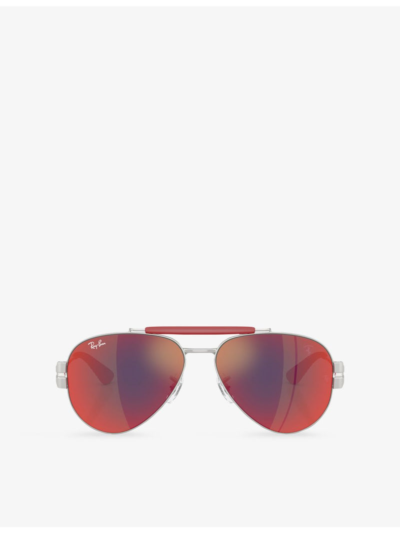 Ray-Ban Scuderia Ferrari aviator metal sunglasses, UK version