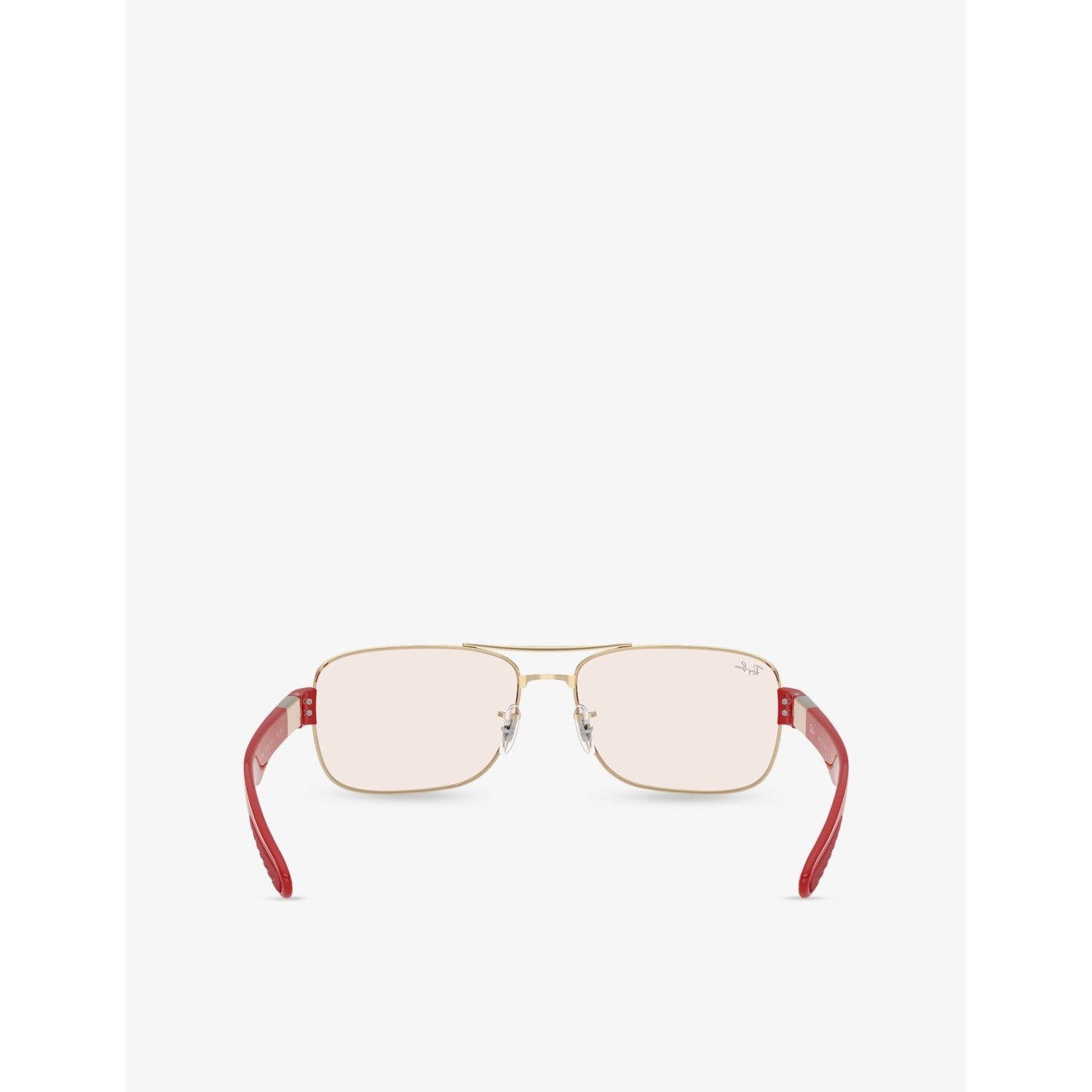 Ray-Ban RB3763M Scuderia Ferrari square-frame metal sunglasses, imported from the UK