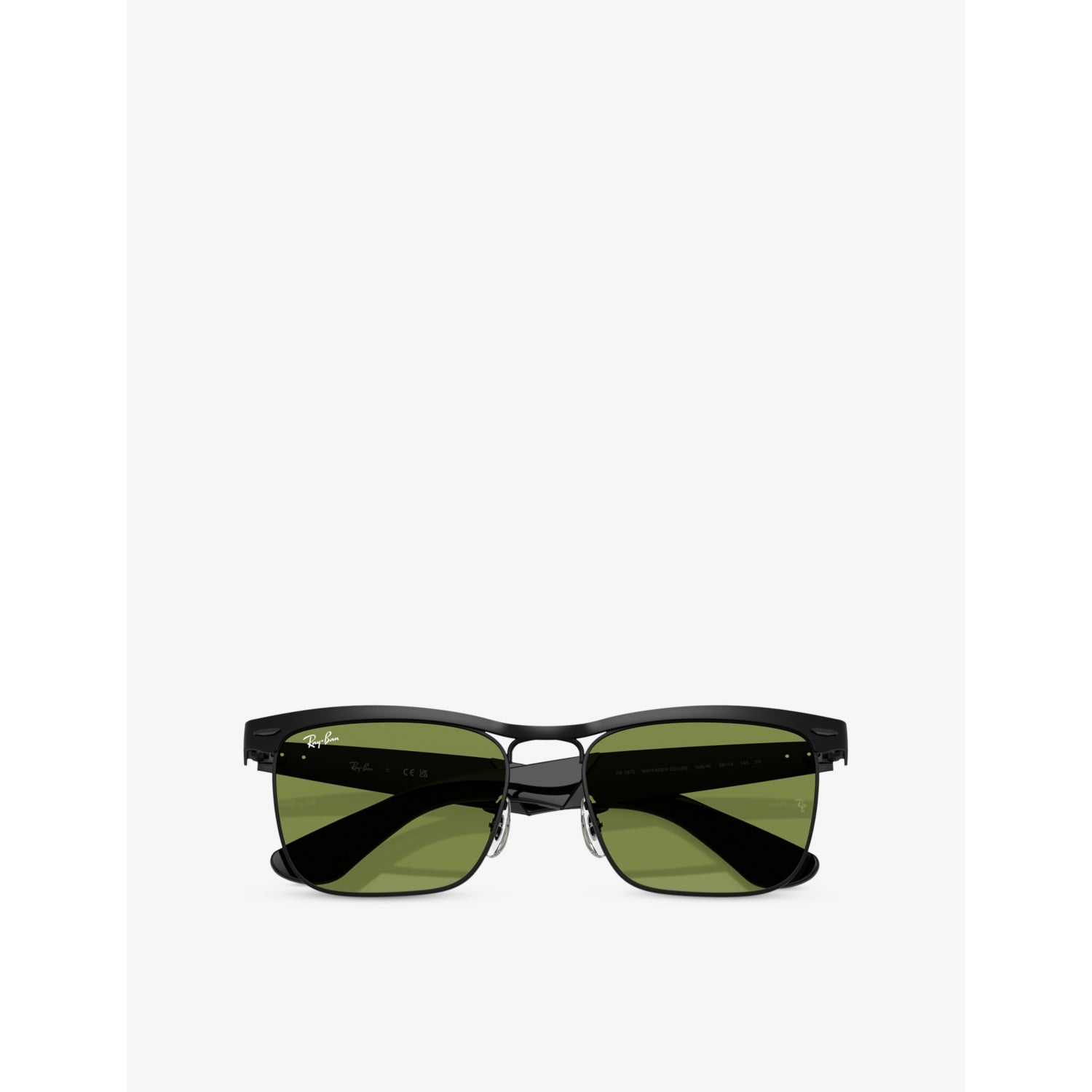 Ray-Ban RB3875 Wayfarer square metal sunglasses, UK version
