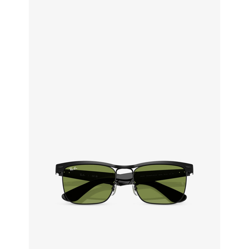 Ray-Ban RB3875 Wayfarer square metal sunglasses, UK version
