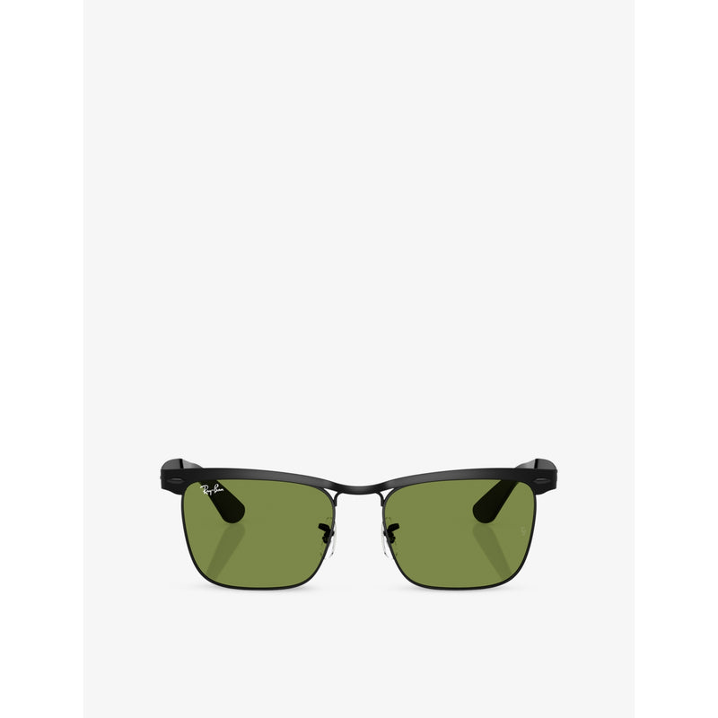 Ray-Ban RB3875 Wayfarer square metal sunglasses, UK version