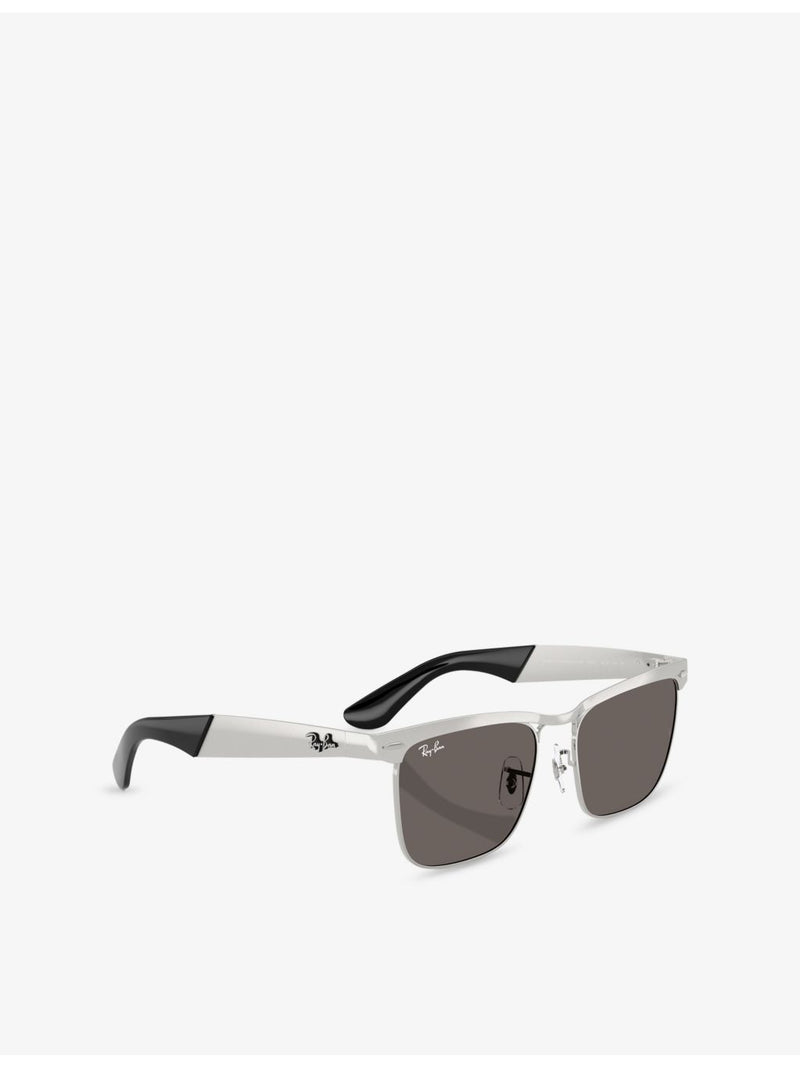 Ray-Ban Wayfarer Deluxe square-frame metal sunglasses, UK version