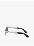 Ray-Ban Wayfarer Deluxe square-frame metal sunglasses, UK version