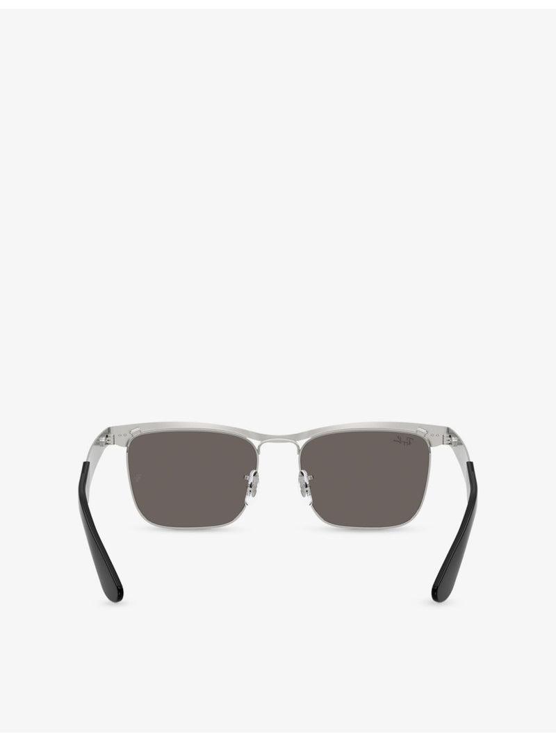 Ray-Ban Wayfarer Deluxe square-frame metal sunglasses, UK version