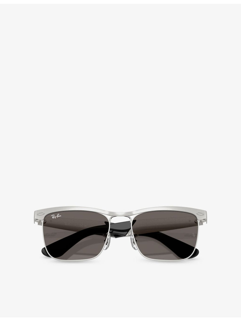Ray-Ban Wayfarer Deluxe square-frame metal sunglasses, UK version