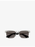 Ray-Ban Wayfarer Deluxe square-frame metal sunglasses, UK version