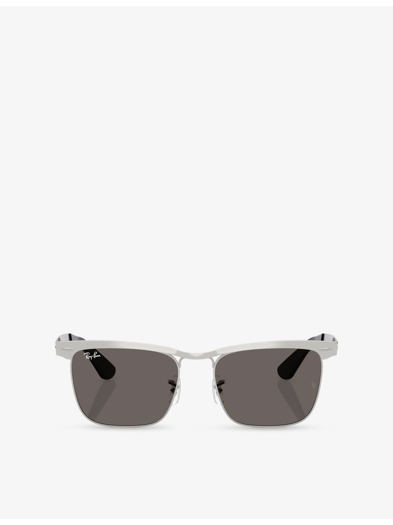 Ray-Ban Wayfarer Deluxe square-frame metal sunglasses, UK version