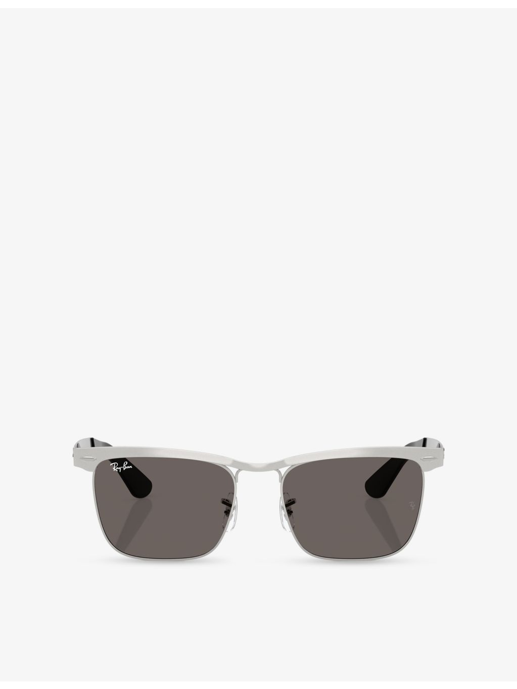 Ray-Ban Wayfarer Deluxe square-frame metal sunglasses, UK version