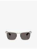 Ray-Ban Wayfarer Deluxe square-frame metal sunglasses, UK version