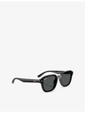 Ray-Ban square-frame nylon sunglasses 65mm, imported from the UK