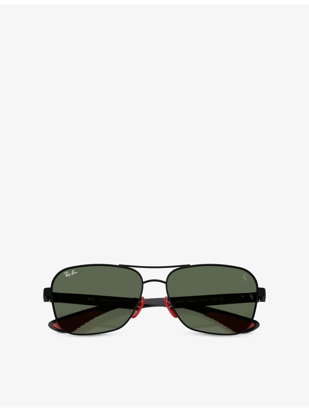 Ray-Ban Scuderia Ferrari square-frame metal sunglasses, UK version