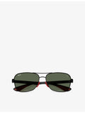 Ray-Ban Scuderia Ferrari square-frame metal sunglasses, UK version