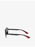 Ray-Ban Scuderia Ferrari square-frame metal sunglasses, UK version