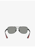 Ray-Ban Scuderia Ferrari square-frame metal sunglasses, UK version