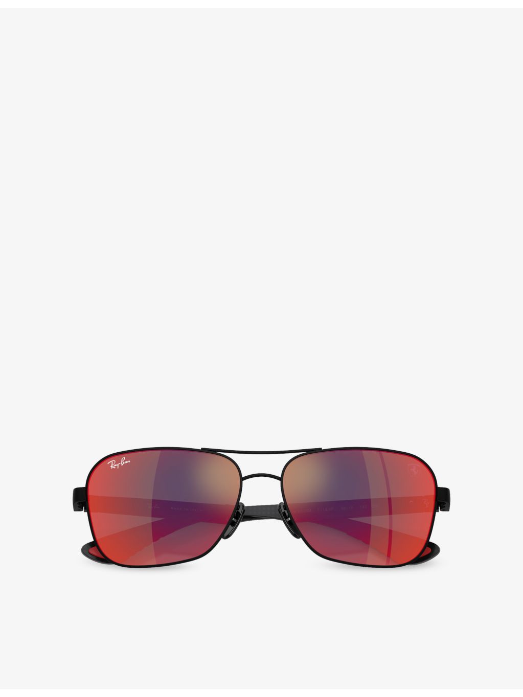 Ray-Ban Scuderia Ferrari square-frame metal sunglasses, UK version