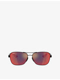 Ray-Ban Scuderia Ferrari square-frame metal sunglasses, UK version