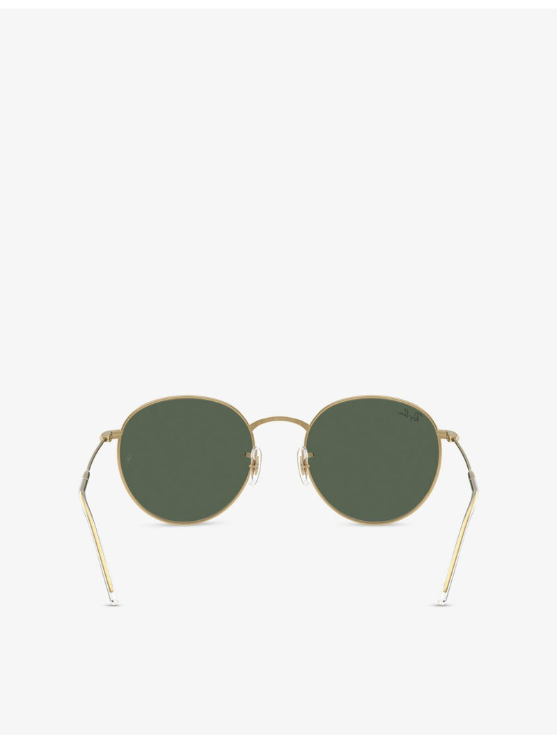Ray-Ban round-frame metal sunglasses RBR0103S (British brand)