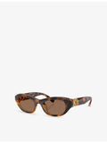 Swarovski cat-eye acetate sunglasses with crystal embellishment, UK version