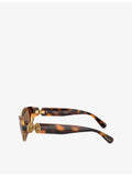 Swarovski cat-eye acetate sunglasses with crystal embellishment, UK version