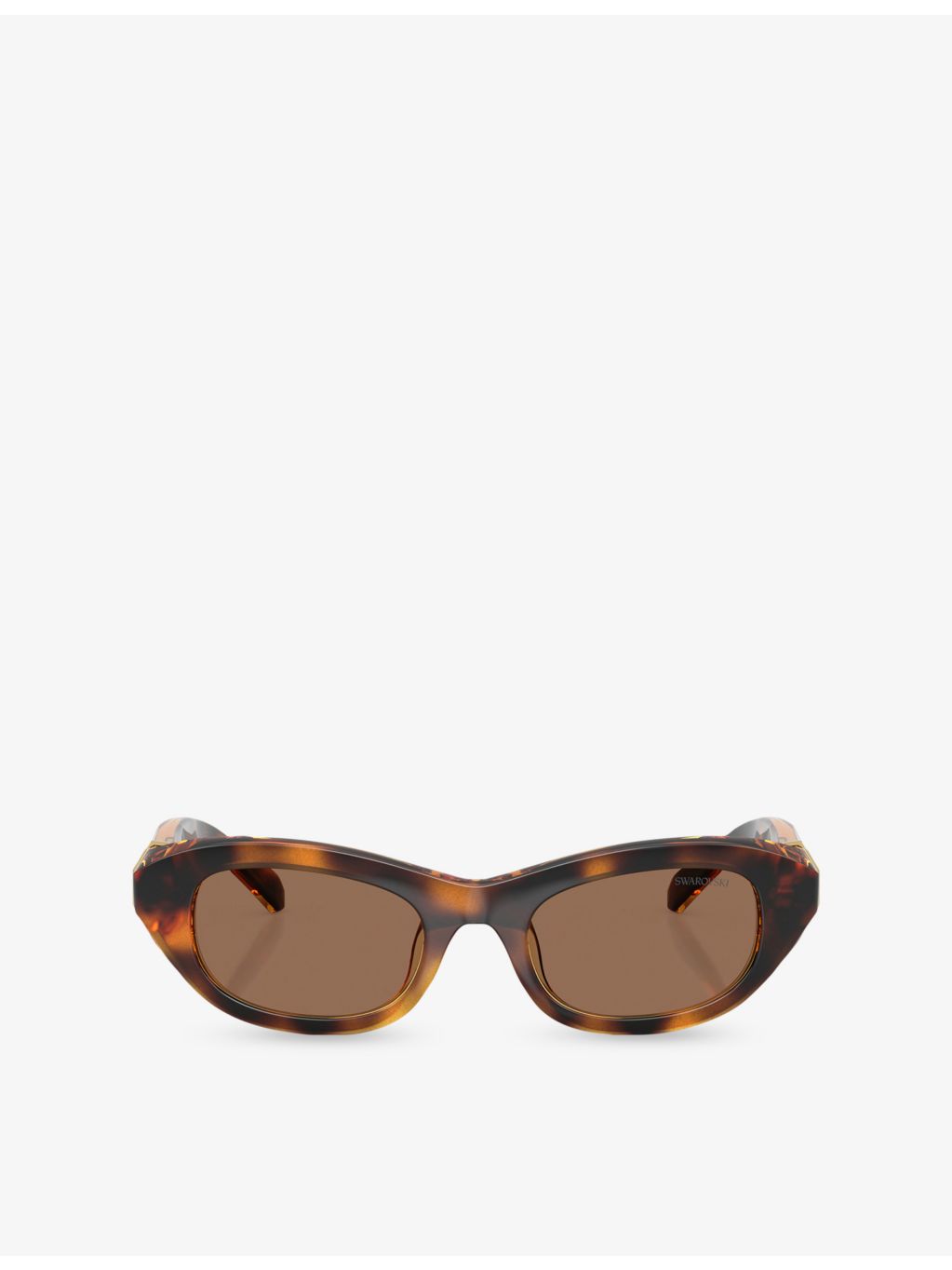 Swarovski cat-eye acetate sunglasses with crystal embellishment, UK version