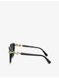 Swarovski SK6041 acetate sunglasses irregular frame 53mm, UK version