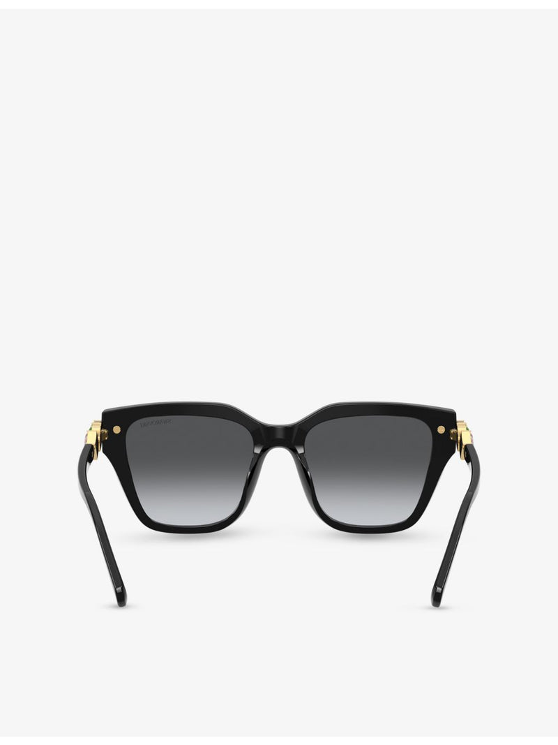 Swarovski SK6041 acetate sunglasses irregular frame 53mm, UK version