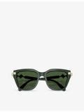 Swarovski SK6041 acetate sunglasses with irregular frame, UK version