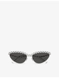 Swarovski SK7030 cat-eye metal sunglasses, imported from the UK