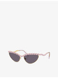 Swarovski cat-eye sunglasses SK7030, imported from the UK