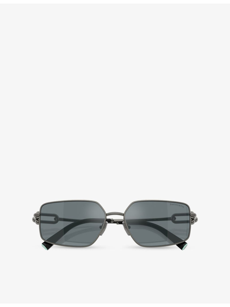 Tiffany & Co rectangle metal sunglasses TF3111, UK version