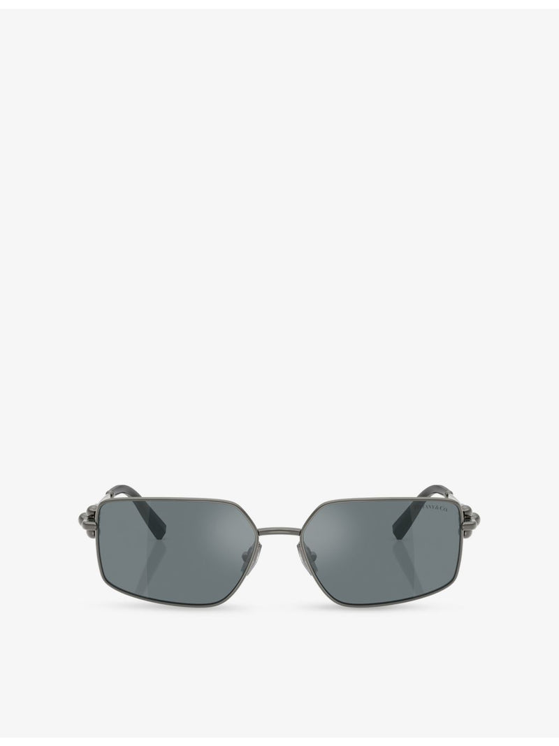 Tiffany & Co rectangle metal sunglasses TF3111, UK version