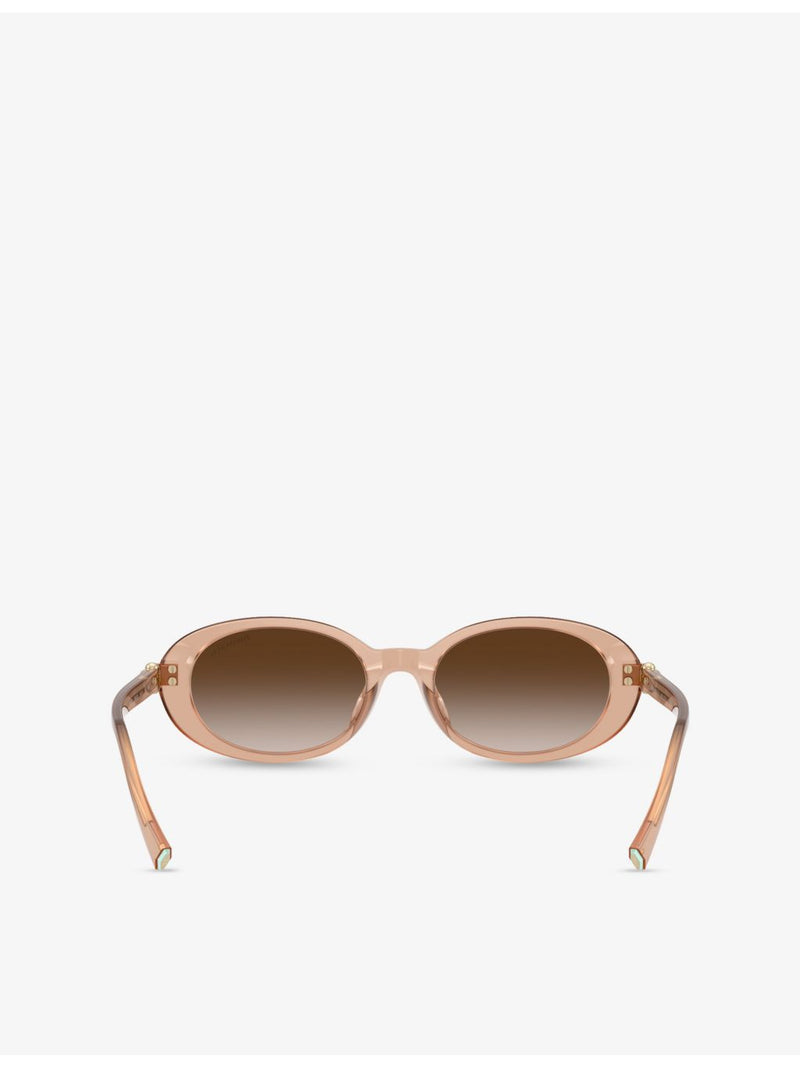 Tiffany & Co TF4242D round-frame acetate sunglasses, imported from the UK