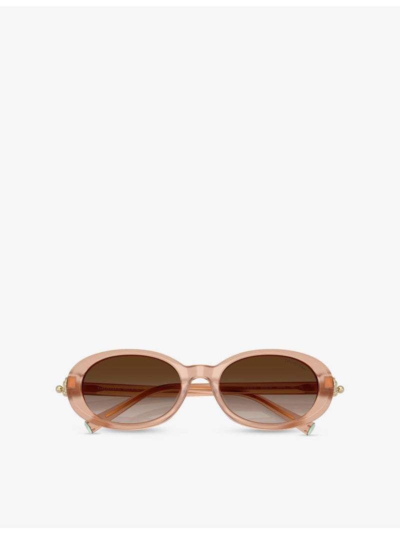 Tiffany & Co TF4242D round-frame acetate sunglasses, imported from the UK