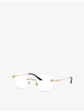 Versace round metal optical glasses VE1305 (British brand)