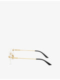 Versace round metal optical glasses VE1305 (British brand)