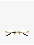 Versace round metal optical glasses VE1305 (British brand)