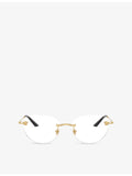 Versace round metal optical glasses VE1305 (British brand)
