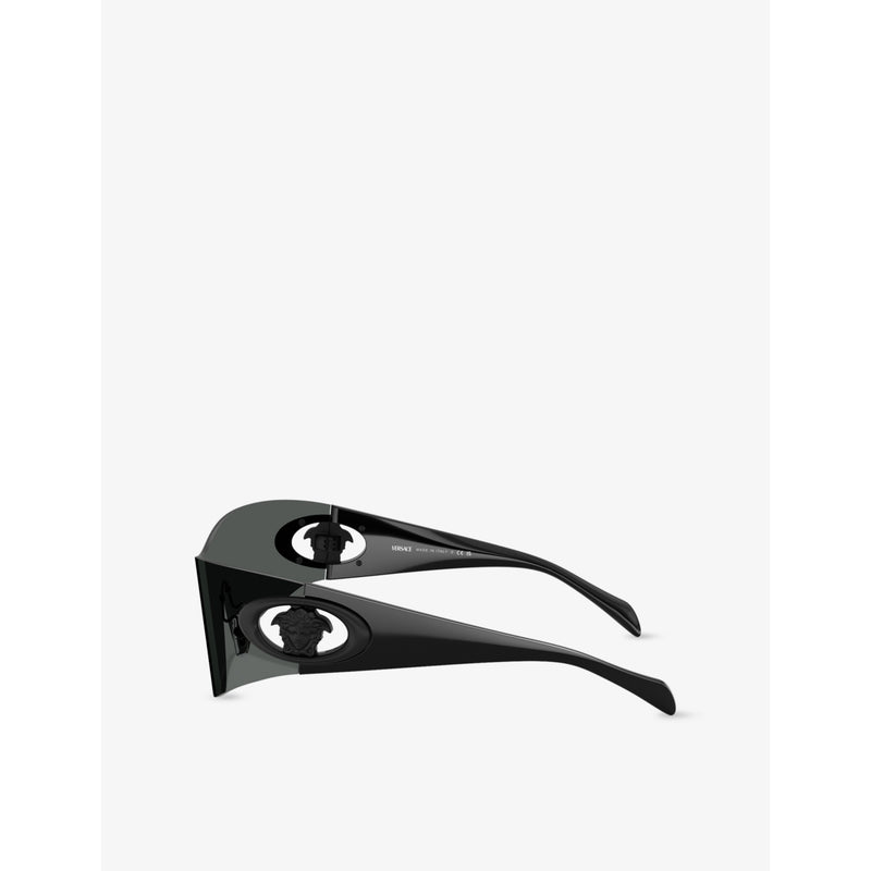 Versace VE2280 shield-frame metal sunglasses - British product